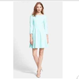 Kate Spade “Selma” Fit and Flare Dress Blue